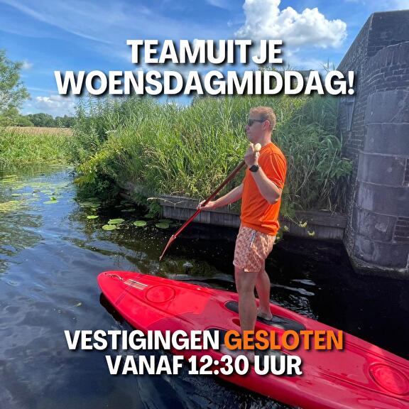 25 juni - Vestigingen vanaf 12:30 gesloten